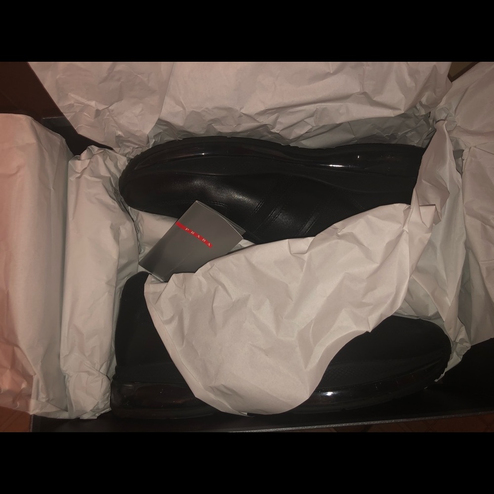 MENS PRADA SNEAKER LEATHER/MESH - Picture 6 of 7